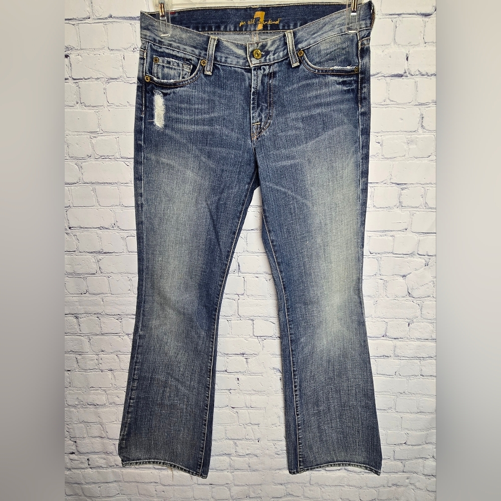 7 For All Mankind Boot cut Denim Jeans Cut 702782 Size 28